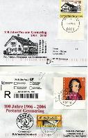 Österreich machts möglich: Das Germeringer Postamt wurde zum 100. Geburtstag mit einer eigenen Sonderbriefmarke aus der Alpenrepublik geehrt (siehe oben links im Bild).