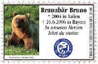 Über die Frage, ob man soviel Aufhebens um ein Tier machen sollte, kann man streiten. Aber wer Bruno nicht vergessen will, kann ihn jetzt immerhin ins Briefmarkenalbum sortieren. Foto: post.at