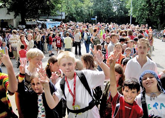 Die Kinder sind die Akteure und Macher in der Spielstadt Mini-München, die vom 3. bis 21. August geöffnet hat. Foto: Stadt