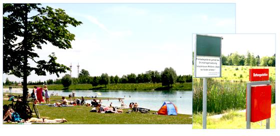 Viele Truderinger nutzen den Riemer Park mit seinem See, um sich vom Alltag zu erholen. 	Foto: mst
