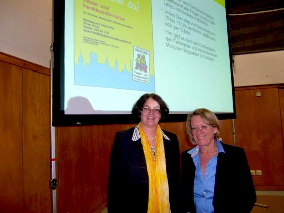 Christine Strobl (links) leitete die Bürgerversammlung, bei der Angelika Pilz-Strasser eine Arbeitsbilanz präsentierte.	Foto: ikb