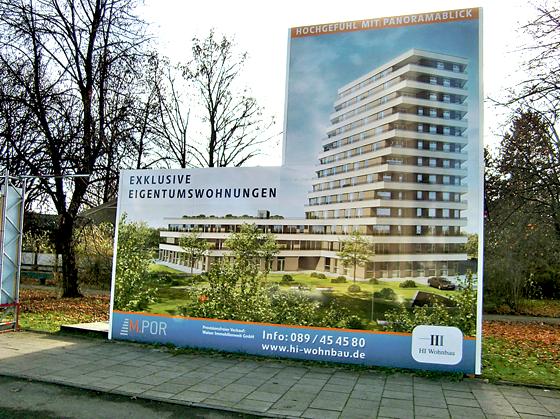 Im Frühjahr kommenden Jahres wird mit dem Bau des 42 Meter hohen Turms an der Meistersingerstraße begonnen.   	Foto: hgb