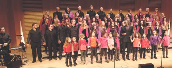 Der Chor »Grünwald Gospel« gibt 2013 gleich zwei Weihnachtskonzerte.	F.: VA