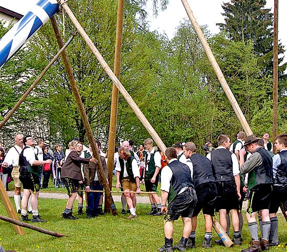 Der Burschenverein Sauerlach freut sich auf eine zünftige Maibaumwachenzeit und natürlich auf das Aufstellen des Zunftstangerls.	Foto: Privat