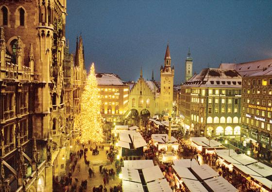 Der Marienplatz verwandelt sich jetzt wieder in ein romantisches Wintermärchen.	Foto: Fritz Witzig