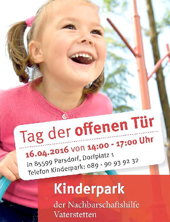 Von 14 bis 17 Uhr stellt sich das NBH- Team im  Kinderpark in Parsdorf vor.	Foto: NBH