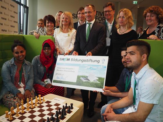 Die SWM Bildungsstiftung unterstützt das Programm »Schach nach Königsplan« der Münchener Schachstiftung mit 28.500 Euro.	Foto: MSS