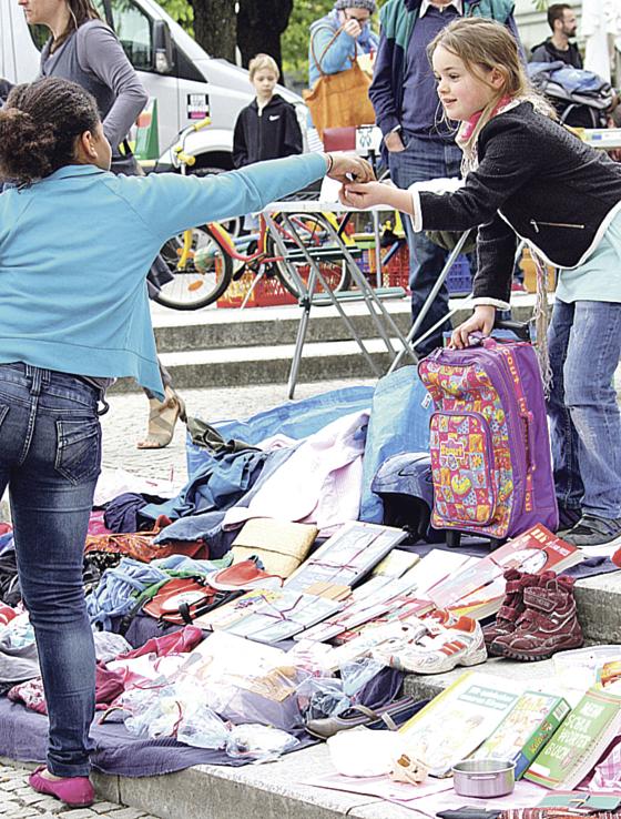 Beim Kinderflohmarkt lernt der Nachwuchs spielerisch fürs spätere Leben.	Foto: Jugendmuseum