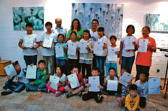 Kinder aus Wuhan haben am 12. Juli an einem Nachhaltigkeitsworkshop teilgenommen.	Foto: ÖBZ