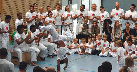 Der Kampftanz Capoeira zählt seit 2014 zum Weltkulturerbe der Unesco.	Foto: Familienzentrum Poing