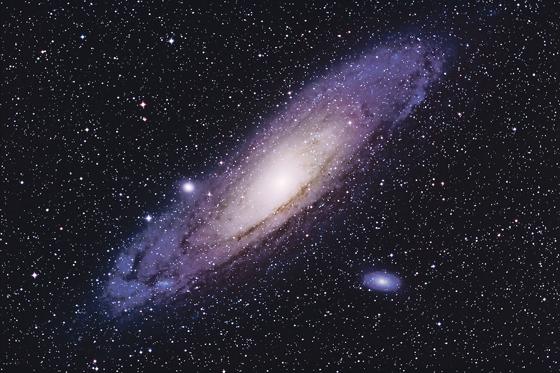 Der Andromedanebel.	             Foto: Peter Stättmayer