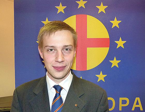 Der alte und neue Bundesvorsitzende der Paneuropa-Jugend Deutschland: Franziskus Posselt aus Poing (Landkreis Ebersberg).		  Foto: Medienkontor