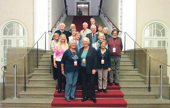 Einige Ehrenamtliche aus Garching waren im Landtag zu Besuch.	Foto: VA