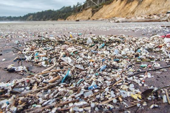 Und täglich wird es mehr! Haufenweise Plastikmüll an der Küste von Oregon.	Foto: VA
