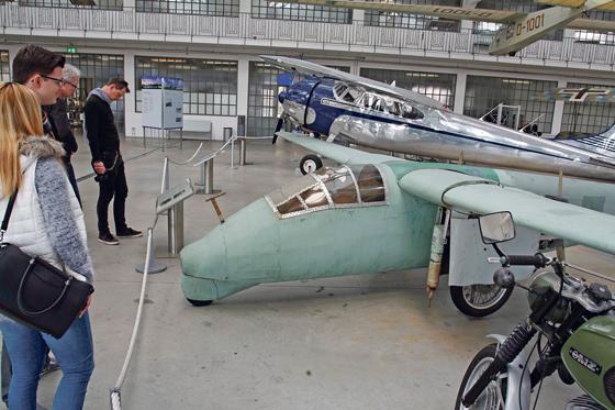 Mit diesem selbst gebauten Flugzeug mit einer Höchstgeschwindigkeit von 210 Stundenkilometern wollte eine fünfköpfige Familie aus der DDR flüchten. 	Foto: kw