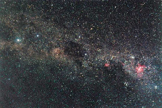 So sieht unsere Milchstraße aus: Haben Sie den Planeten Erde schon gefunden?	Foto: gemeinfrei
