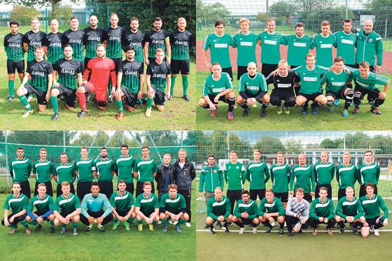 Seit dieser Saison gibt es beim FC Fasanerie Nord gleich vier Herrenmannschaften. Sie spielen in der Kreisklasse sowie in der A-, B- und C-Klasse.	Fotos: Verein