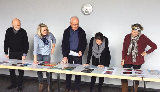 Die Juroren der Kunst-Tage 2018, von links: Lothar Kaspar Wurm, Birgit Bremberg, Peter Gierse, Susanne Weyand und Petra Jakob	Foto: VA