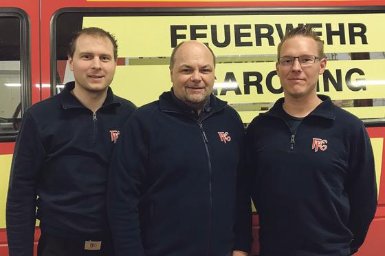 Der neu gewählte Vorstand der Freiwilligen Feuerwehr in Garching.	Foto: FFW Garching