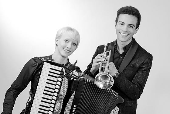 Trompeter Nicolas Ousseni und Rebekka Bender zu Gast im Kulturhaus Neuperlach.	Foto: Kasenbacher