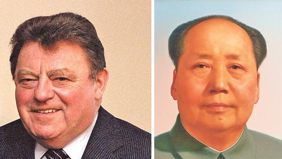 Bei seiner Chinareise wurde Franz Josef Strauß 1975 von Mao Zedong empfangen.	Foto: Gemeinfrei, CC BY 2.0