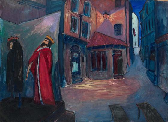 »In die Nacht hinein« heißt das Gemälde von Marianne von Werefkin, das 1910 entstanden ist.	Foto: Lenbachhaus