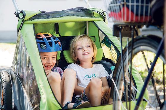 Klimaschutz und Radförderung sind Teamarbeit und jeder kann dabei mitmachen: auch die Kiddies.	Foto: (c) Klima Bündnis