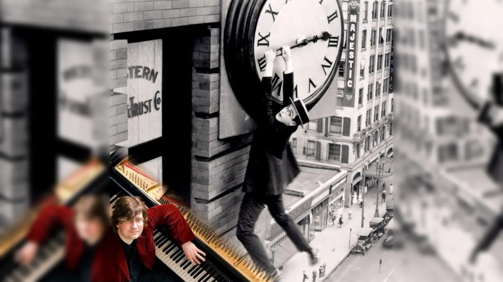 Stephan vom Bothmer bringt den Stummfilm „Safety Last“ zum Klingen. (Foto: © Birgit Meixner/ © Deutsche Kinemathek)