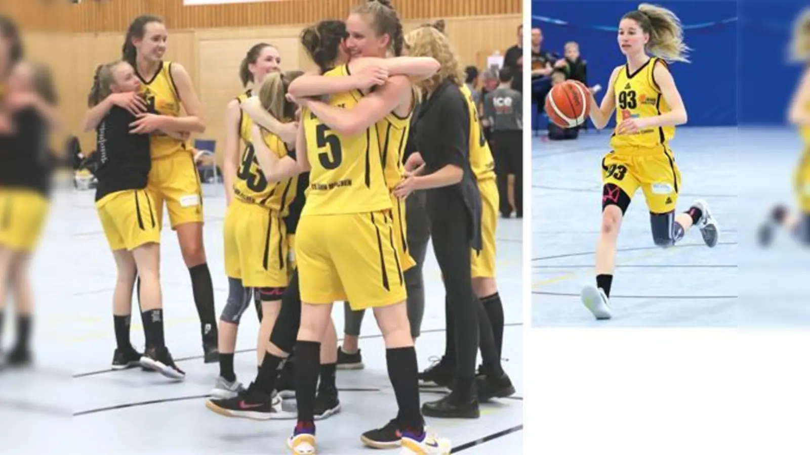 Große Freude bei den Jahnlerinnen: Sie haben es tatsächlich in die Finalspiele um den Aufstieg in die 1. Bundesliga geschafft. Jetzt wartet Freiburg. Foto klein: Schnell und treffsicher in Bad Homburg: Nicole Schmidt.  (Foto: Wolfgang Eberle)