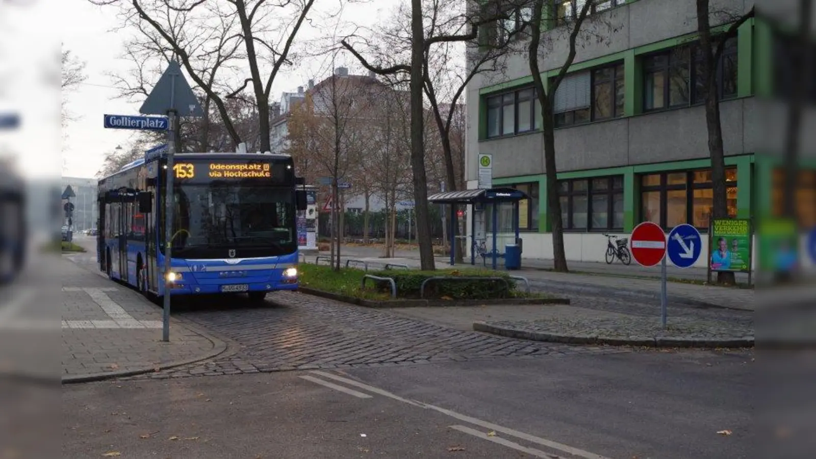 Nur Busse und Taxis dürfen durch den „Stöpsel“ in der Trappentreustraße fahren. Roller, auch jene die unter 60 Kilometer pro Stunde fahren, dürfen hier nicht durch. (Foto: kö)
