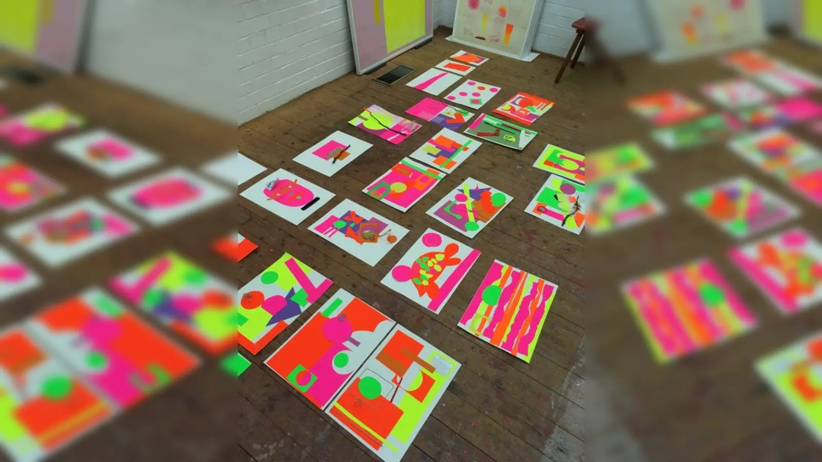 Ergebnisse des Collagenworkshops im Frühjahr2019. (Foto: Archiv Geiger)