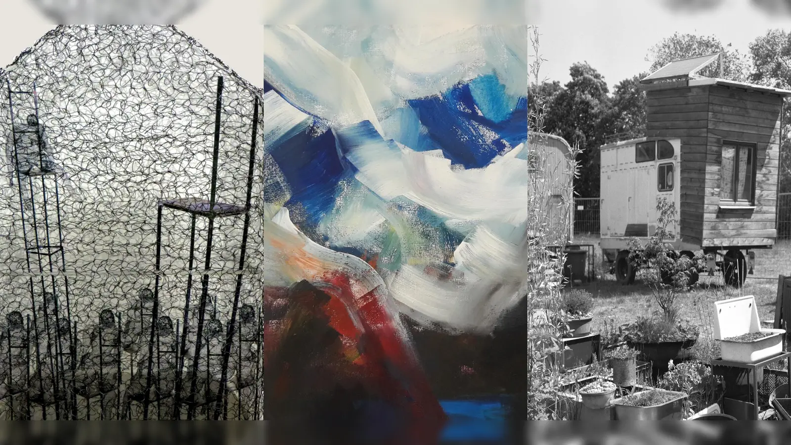 Installationen, Fotografie, Malerei: Drei Künstlerinnen stellen in der Seidlvilla aus. (Foto: VA)