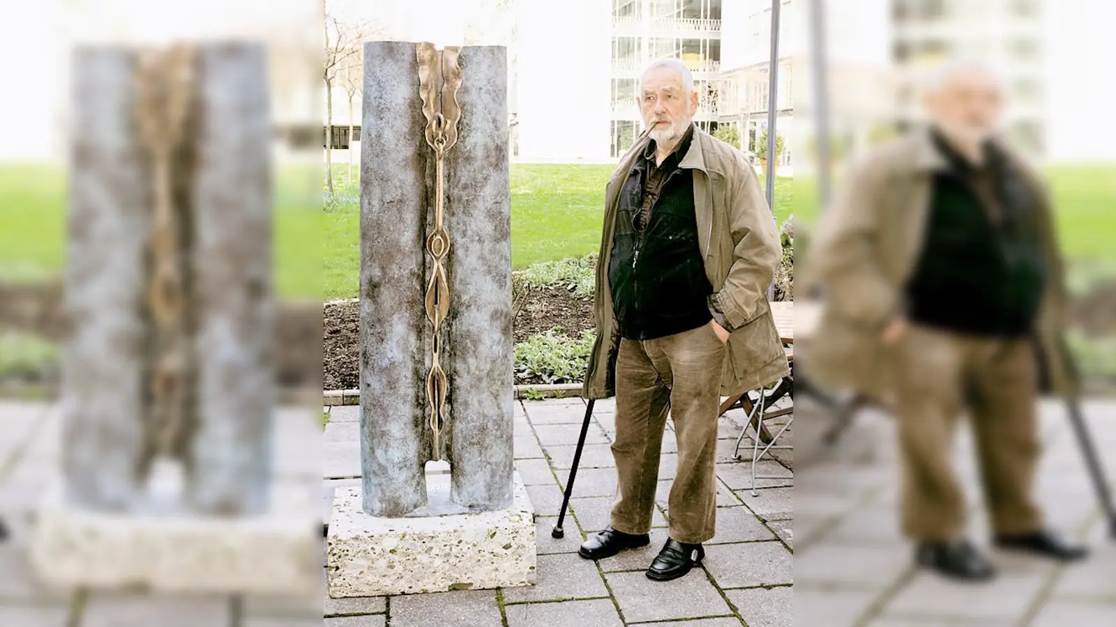 Karl Friedrich stellt einige seiner Skulpturen in Trudering aus. (Foto: Privat)