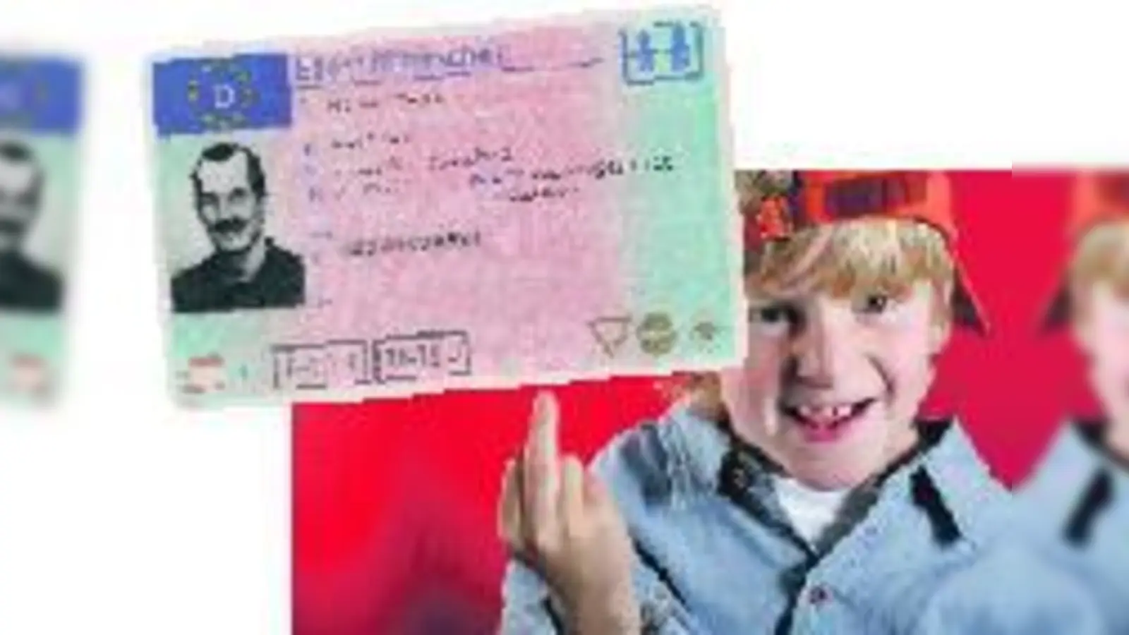 Freie Fahrt zur Kindererziehung: In einer Montage hat das SamstagsBlatt schon einmal ausprobiert, wie der Elternführerschein aussehen könnte. Foto: Archiv;  (Montage: clash)