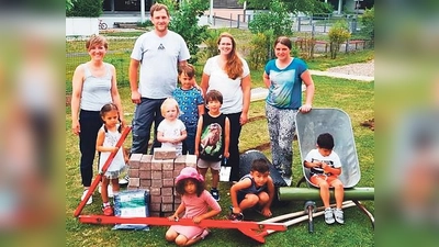 Hier entsteht ein Hochbeet.	 (Foto: Diakonie Hasenbergl)