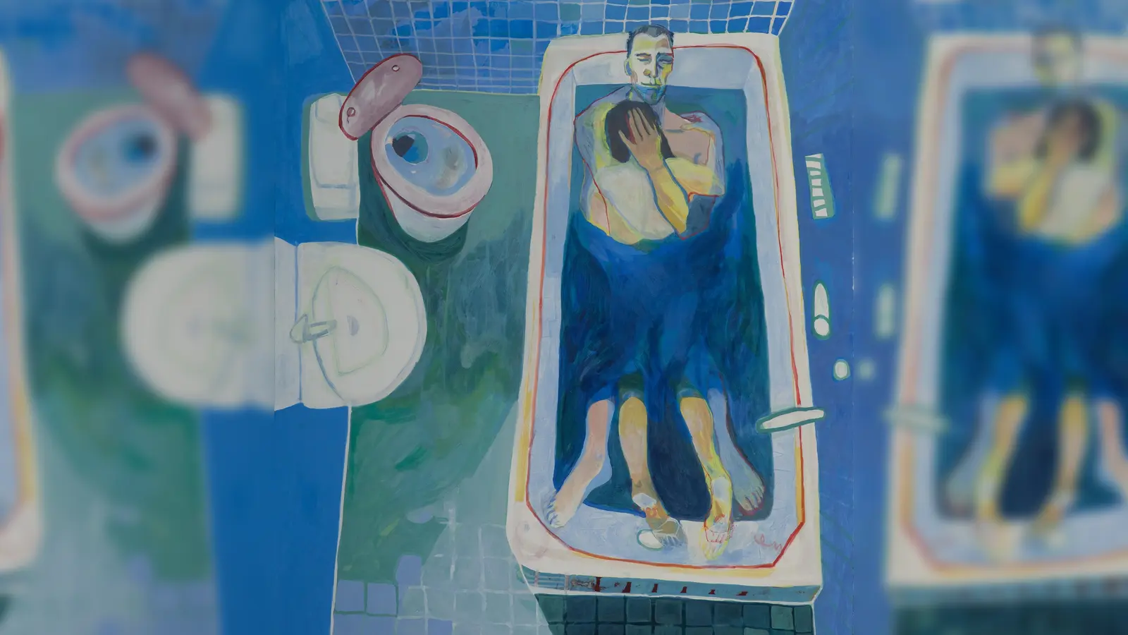 Kunstwerk „Badende II” der Malerin Elena Zipser, entstanden im Jahr 2019. (Foto: Elena Zipser)