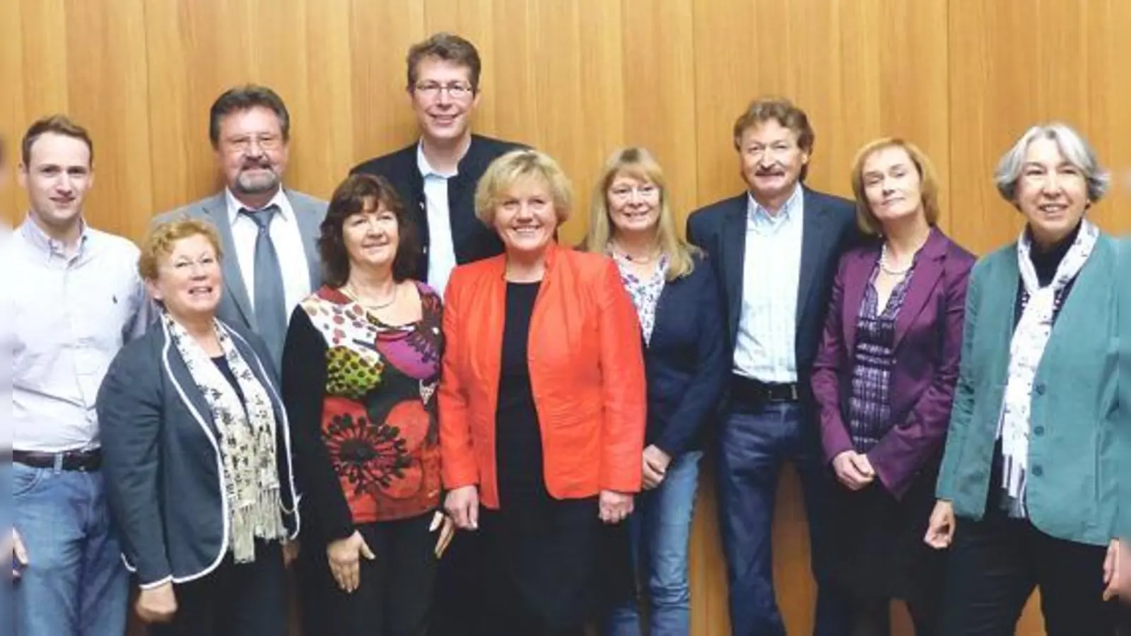 Simon Soukup, Gertrud Schermer, Erwin Bohlig, Marina Achhammer, MdL Markus Blume, Pauline Obernhuber, Margot Werner-Nöth, Helmut Nöth, Andrea Eicher und Inge Boiger (von links nach rechts).	 (Foto: privat)