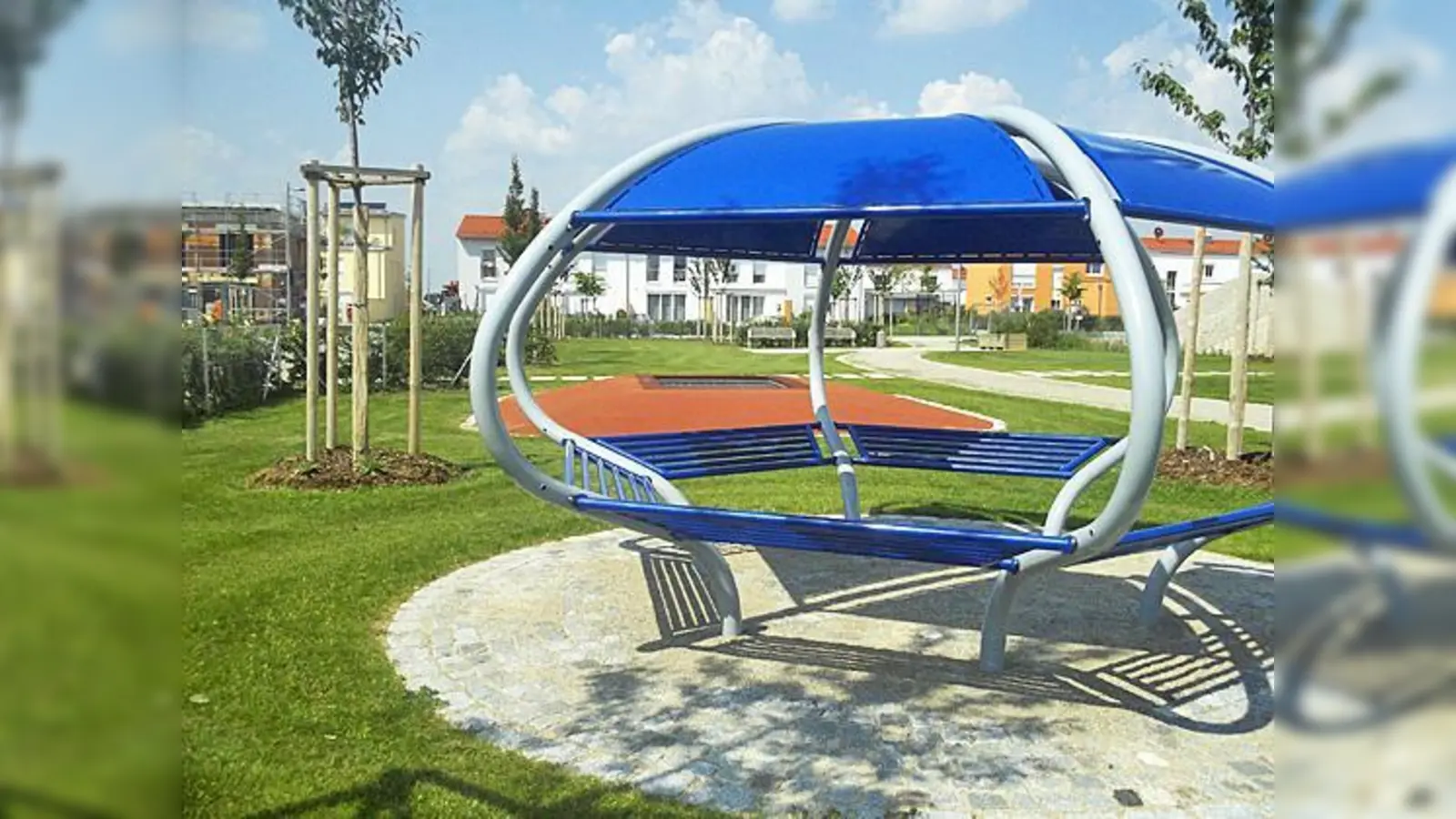 Auf dem neuen Spielplatz gibt es Bereiche für verschiedene Altersgruppen.	 (Foto: ARGE Poing)