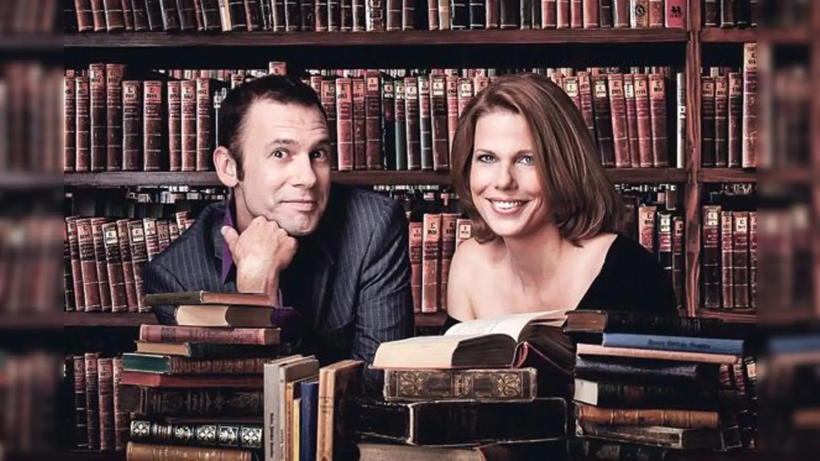 Petra Papke und Tobias Öller stellen »Bücher im Schatten des Films« vor. 	 (Foto: VA)