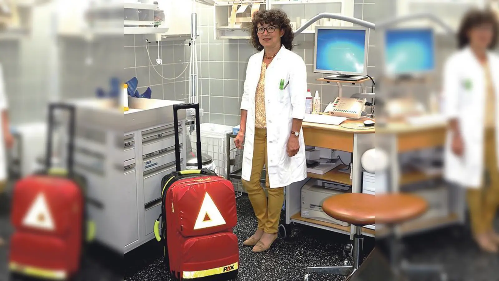 Dr. Wissert im Behandlungsraum des BFW. 	 (Foto: BFW München)