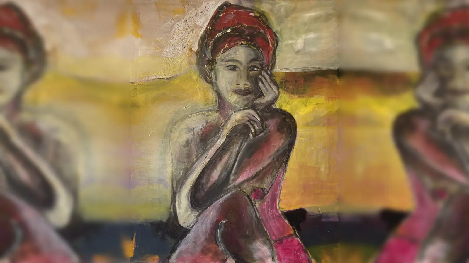 Werke von Claudia Dietrich sind ab sofort im vhs-Gebäude in Sauerlach zu bewundern.  (Foto: Claudia Dietrich)