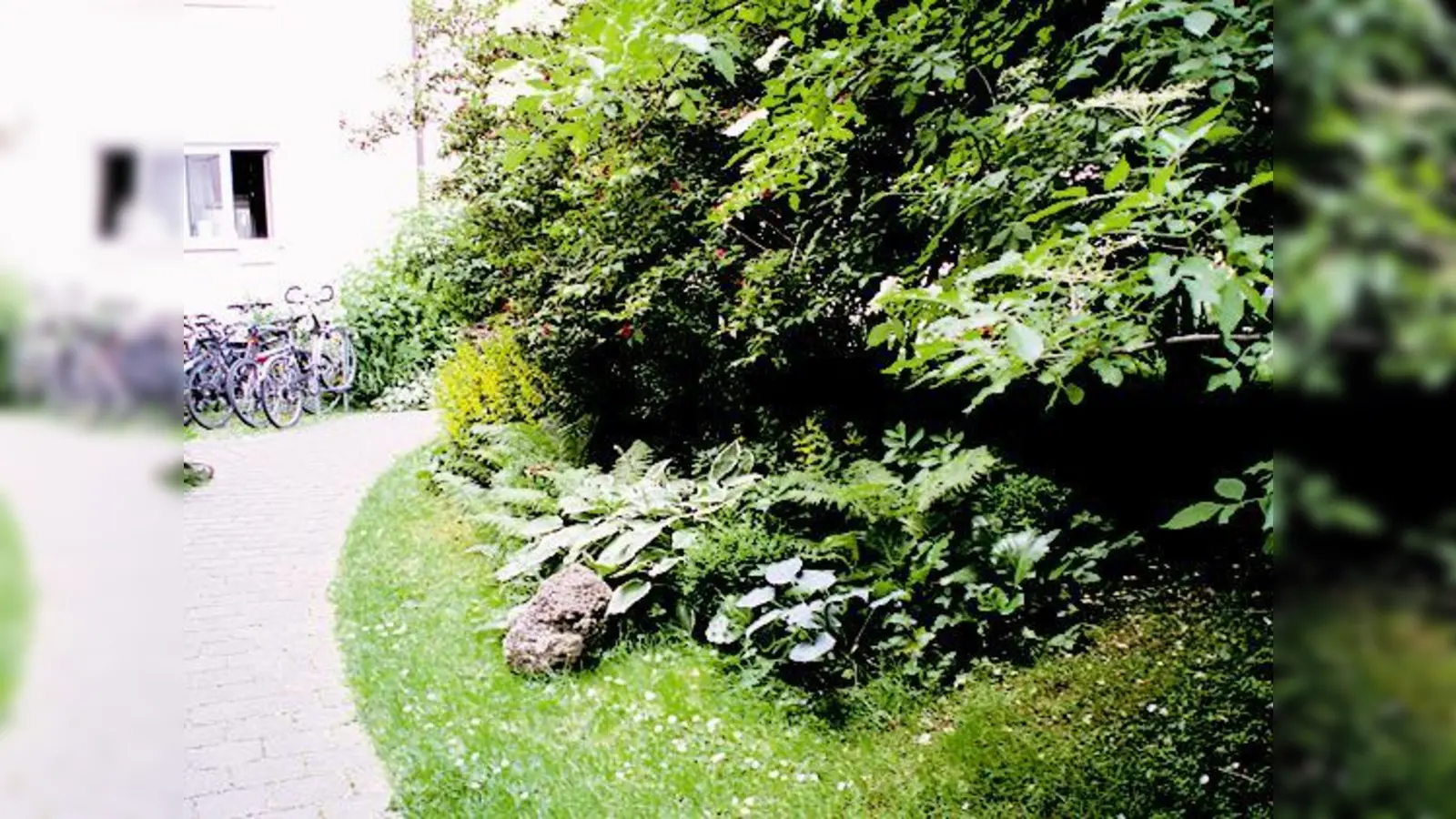 Abwechslungsreich und wunderbar grün ist der Innenhof in der Otkerstraße 11 bis 15.  (Foto: Woschée)