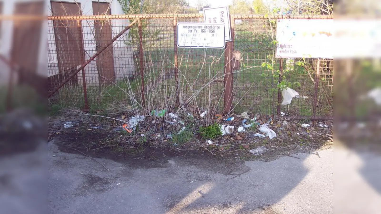 Auch in Neu-Aubing gibt es immer wieder Müll-Probleme. (Foto: Ellen Teßmann)