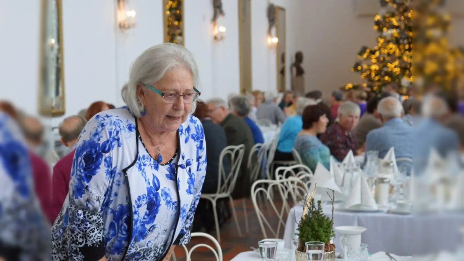 Organisatorin der Weihnachtsfeier war Seniorenbeirätin Ingeborg Staudenmeyer vom Stadtteilkulturverein Neuhausen-Nymphenburg. (Foto: Doro Hartmann)
