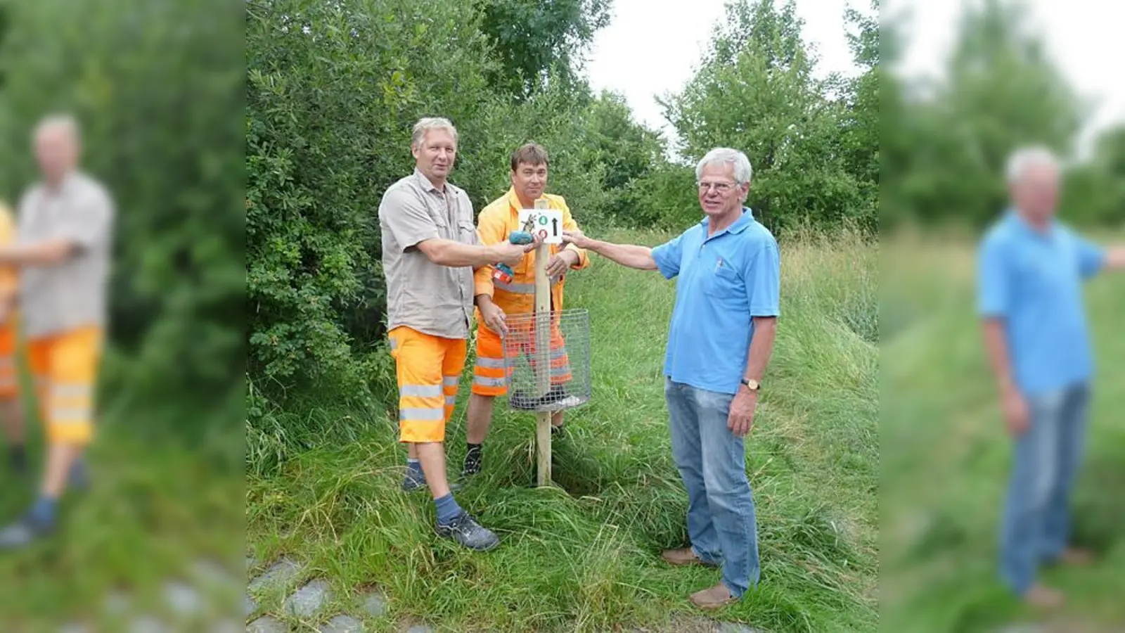 Wer in Ebersberg wandern will, ist nun nicht mehr auf den Plan angewiesen: Die Wege sind markiert.  (Foto: Stadt)