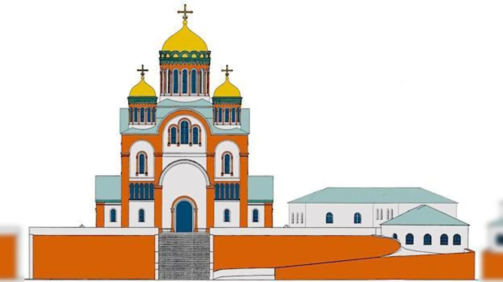 So könnte der Bau im Stil des vorigen Jahrhunderts einmal aussehen, zumindest wenn es nach dem Bauherrn geht. 	 (Foto: Architekturbüro Bernd Fröhlich)