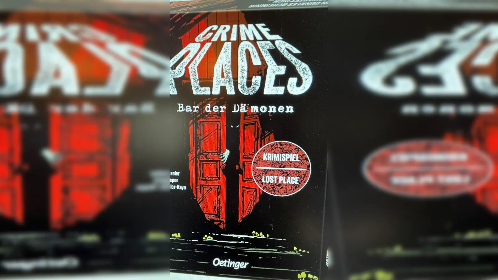 Für Spannung unterm Weihnachtsbaum werden die beiden neuen Crime Places‑Krimi‑Rätselspiele von Oetinger. (Foto: Oetinger-Verlag)