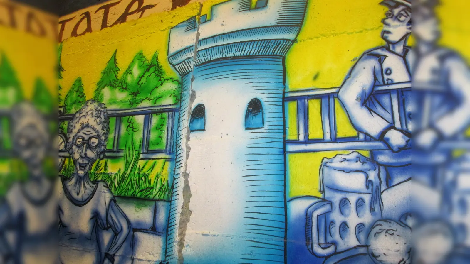 Wo in Pasing ist wohl dieses Motiv zu finden? Und wer hat es gemalt? (Foto: Kinder- und Jugendkulturwerkstatt)