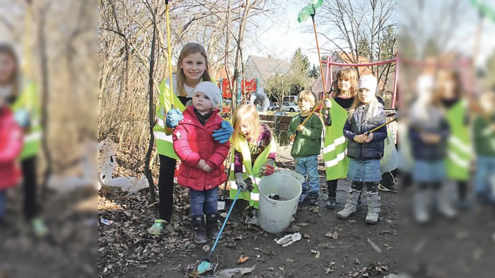 Die kleinen Helfer sammelten fleißig den Müll in Ramersdorf zusammen.	 (Foto: privat)