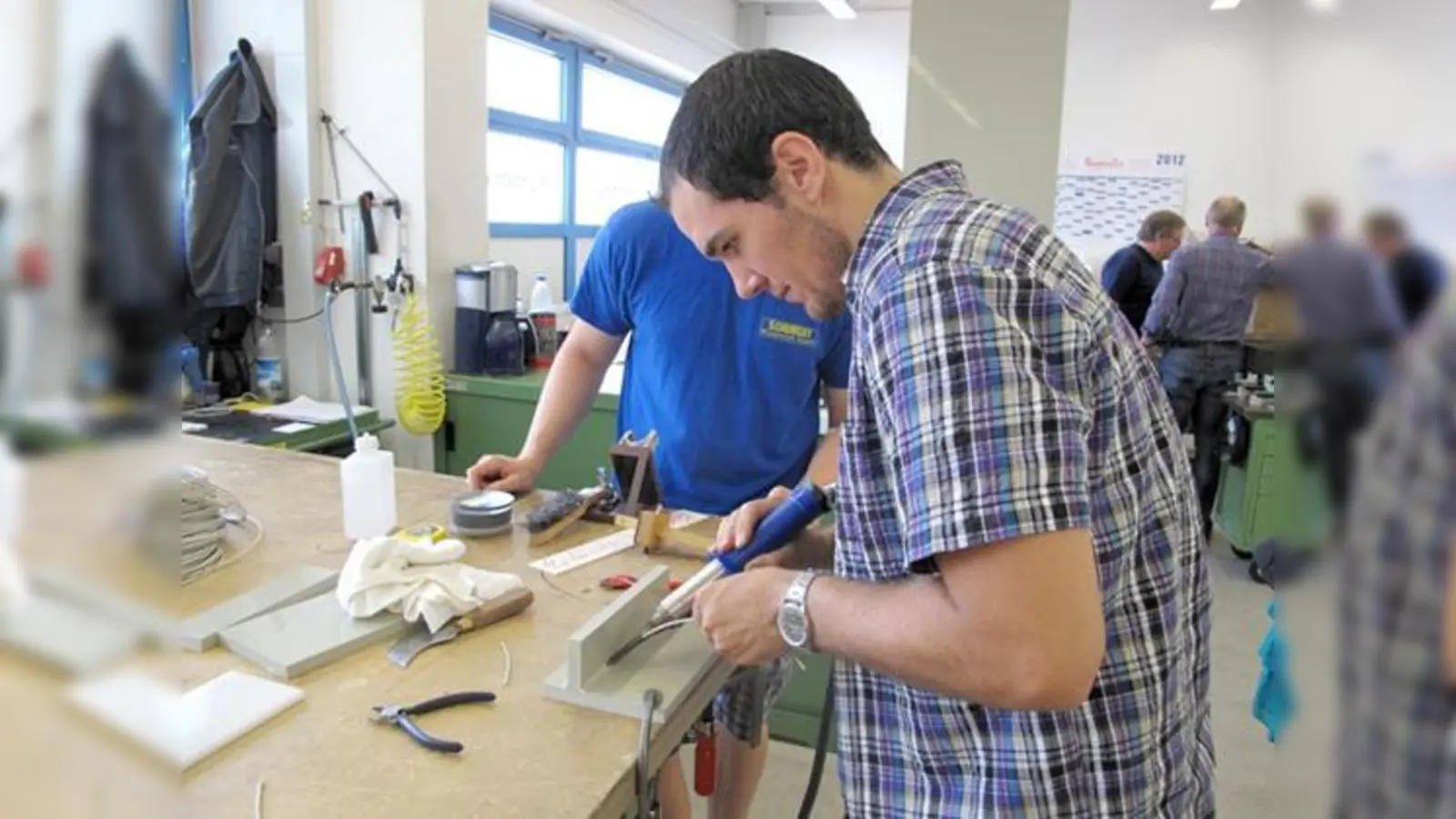 Beim ersten Truderinger Handels- und Handwerkertag konnte man selber Hand anlegen.	 (Foto: Privat)